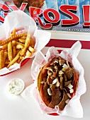 Greek Gyro with French Fries