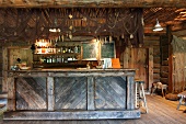 Bar With a Rustic Decor