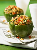 Peppers filled with quinoa salad