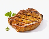 A grilled pork chop