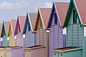 Row of Colorful Beach Homes
