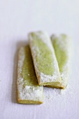Matcha sticks (Japanese green tea biscuits)