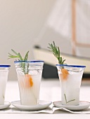 Anise schnapps with dried apricots and rosemary
