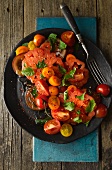Tomato salad with mint (Turkey)