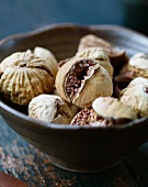 A bowl of dried figs