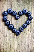 A blueberry heart