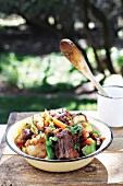 Oxtail and vegetable stew