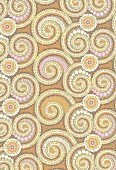 Spiralförmiges Mosaikdesign (Illustration)