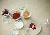 Various sauces and dips