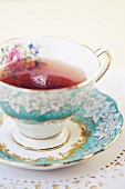 Cup of Tea in a Pretty Tea Cup