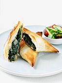Phyllo Pockets Filled with Swiss Chard