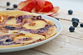 Apple and blueberry pancakes
