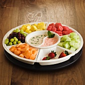 Fresh Fruit Platter with Dipping Saues