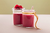 Grapefruit and beetroot smoothies
