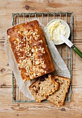 Nut bread with butter