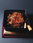 Crackling roast of pork with apple and fennel seeds