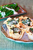 Spinach and feta tartlets