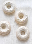 White Chocolate Covered Donuts