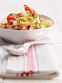 Linguine with seafood