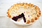 Cherry Pie with Slice Removed