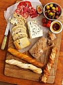 Anti-pasti and various types of bread