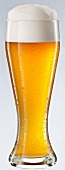 A glass of wheat beer
