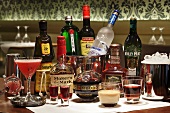 Various drinks and spirits