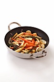 Stir-fried vegetables with rosemary
