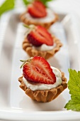 Mini strawberry tartlets