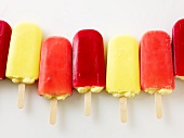A row of ice lollies