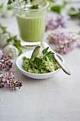 Avocado mousse as a spread for bread