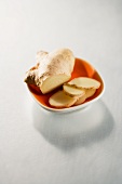Partially Sliced Ginger Root