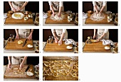 Making ribbon pasta