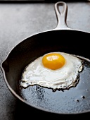 Fried Egg in a Cast Iron Skillet