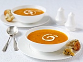 Carrot Soup with Sour Cream
