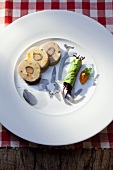 Venison terrine with a side of vegetables