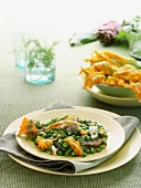 Spring vegetables with dill