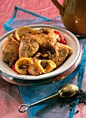 Chicken with tomatoes and lemons