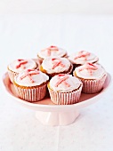 Cupcakes with pink bows