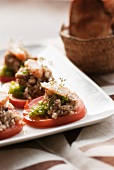 Tomato salad with tuna