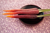 Purple carrots, peeled