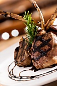 Grilled Rack of Lamb Plated Teepee Style