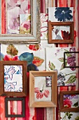 Floral watercolours and picture frames