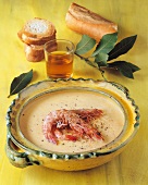 Bisque with prawns (France)