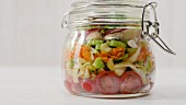 Pointed cabbage salad to take away being made