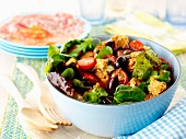 Panzanella with olives