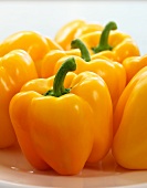 Several yellow peppers