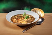 Lentil stew with coriander