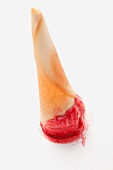 An upside down ice cream cone
