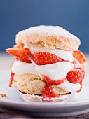 Strawberry shortcake (close-up)